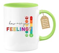 quotedazur Café-Croissant - Counselor Custom Coffee Mug - How are You Feeling? - Modern Humorous Gift