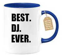 quotedazur Café-Croissant - DJ Custom Coffee Mug - Best. Dj. Ever. - Modern Humorous DJ Gift