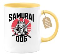 quotedazur Café-Croissant - Funny Mug Samurai Dog