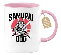 quotedazur Café-Croissant - Funny Mug Samurai Dog