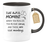 quotedazur Café-Croissant - Manager Custom Coffee Mug - That Awful Moment When You Realize This is Your - Modern Humorous Gift