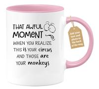 quotedazur Café-Croissant - Manager Custom Coffee Mug - That Awful Moment When You Realize This is Your - Modern Humorous Gift