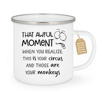 quotedazur Café-Croissant - Manager Custom Coffee Mug - That Awful Moment When You Realize This is Your - Modern Humorous Gift