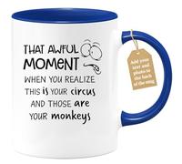quotedazur Café-Croissant - Manager Custom Coffee Mug - That Awful Moment When You Realize This is Your - Modern Humorous Gift