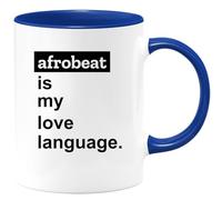 quotedazur Café-Croissant - Personalized Custom Coffee Mug Afrobeat is My Love Language - Music Lovers, Great for Birthdays, Festivals, Anniversaries, and Other Special Occasions