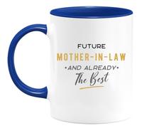 quotedazur Café-Croissant - Personalized Custom Coffee Mug Future Mother-in-Law and Already The Best - Humorous Present for New Mothers, Engagements, Special Occasions