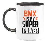 quotedazur - Mug BMX is My Super Power - Personalized Mug for A BMX Rider - Gift BMX Enthusiast to Give for Christmas Birthday Or to Congratulate Them - Passion - Man/Woman