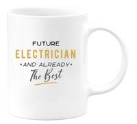 quotedazur - Mug Future Electrician and Already The Best Gift for Electricians, Graduation, New Job, Fun Celebrations
