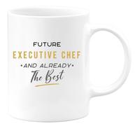 quotedazur - Mug Future Executive Chef and Already The Best - Culinary Humor Present for Cooking Enthusiasts, Birthdays, Promotions, or Farewell Parties