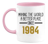 quotedazur - Mug Making The World A Better Place Since 1983 - Awesome Gift for Birthday - Personalized - Original, Christmas, Thank You