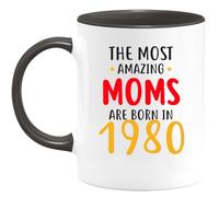 quotedazur - Mug The Most Amazing Moms are Born in 1980 - Birthday Gift, Mother's Day Present, Gift for Mom, 1980 Birth Year