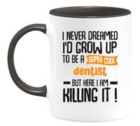 quotedazur - Personalized Custom Coffee Mug for Cool Dentist - The Perfect Retirement Gift - Personalized Men Colleague - Original Job Birthday, Christmas, Thank You