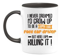 quotedazur - Personalized Custom Coffee Mug for Cool Race car Driver - The Perfect Sportsman Gift Motor Racing Lovers - Personalized Men - Original Birthday, Christmas, Thank You, Sports