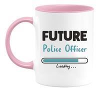 quotedazur - Personalized Custom Coffee Mug Future Police Officer - Present for - New Job - Promotion - Congratulations - Perfect Cup Christmas Birthday