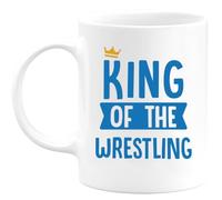 quotedazur - Personalized Custom Coffee Mug King of Wrestling - Personalized A Wrestler - Enthusiast's Gift Birthday Christmas Congratulations Or Gratitude - Men