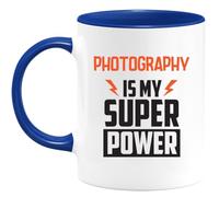 quotedazur - Personalized Custom Coffee Mug Photography is My Super Power - Personalized for A Photographer - Gift Enthusiast to Give Christmas Birthday Or Congratulate Them - Passion - Man/Woman