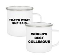 quotedazur Personalized Custom Coffee Mug World's Best Colleague That's What She Said - Colleague Leaving Coworker Farewell Retirement Gifts