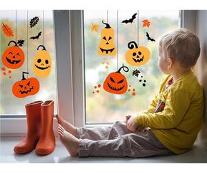 QuoteMyWall Hanging Halloween Window Stickers
