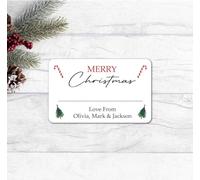 QuoteMyWall Merry Christmas To And From Personalised Present Gift Sticker Labels For Friends, Family & Loved Ones Custom Xmas Labels