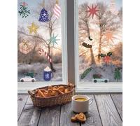QuoteMyWall Multi Pack Holiday Decor Christmas Window Decals Stickers