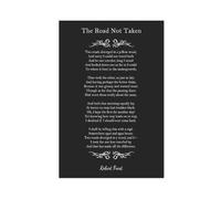 Quotes And Inspiration The Road Not Taken Poem Poster Canvas Poster Bedroom Decor Landscape Office Room Decor Gift Unframe: 12x18inch(30x45cm)