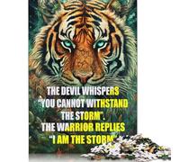 Quotes The Devil Whisper 1000 Piece Jigsaw Puzzle for Adults & Age 18 Years Up - Family Activity Jigsaw Puzzles Educational Games Difficult And Challenge 1000pcs (38x26cm)