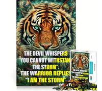 Quotes The Devil Whisper 1000 Piece Jigsaws for Teenagers Puzzle Boost Memory Quiet Calm Premium Cut Heartfelt Gift (38x26cm)