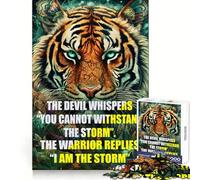 Quotes The Devil Whisper 1000 Piece Jigsaws for Teenagers Puzzle Boost Memory Quiet Calm Premium Cut Heartfelt Gift (38x26cm)