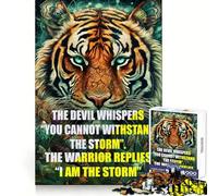 Quotes The Devil Whisper Jigsaw 1000 Pieces for Teenagers Strengthen Memory Relaxing Fun Smooth Edge Santa Wish List (50x75cm)
