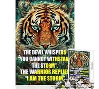 Quotes The Devil Whisper Jigsaw for Adults1000 Pieces Strengthen Mind Clarity And Sharpness Calm Serene Leisure Activity (50x75cm)