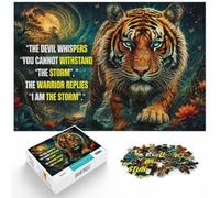 Quotes The Devil Whisper Jigsaw Puzzle for Adults 1000pcs (70x50cm) | Choose a gift idea for puzzle lovers for winter afternoons for a quiet indoor challenge.