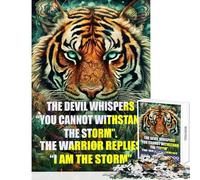 Quotes The Devil Whisper Jigsaw Puzzles 1000 Piece for Adults Enhance Focus for Better Performance Quiet Soothing Playtime Fun (38x26cm)