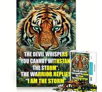 Quotes The Devil Whisper Jigsaw Puzzles for Teenagers 1000 Piece Recall Upgrade Calm Relax Clear Cut Art Collection Piece (38x52cm)