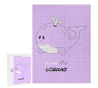Quotes Whale: Winter Activity Gift, 500 PCS Jigsaw Puzzle for Adults - for A Rewarding Weekend Challenge