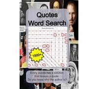 Quotes Word Search: 1500+ Words in 50 Puzzles with Easy to Read Print about Famous Quotes | Travelling & Housing Word Search Game for Adults, Seniors, ... optimal size, 100 pages | Big Letters | Vol1
