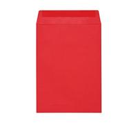 Quotidian Red Self Seal Flat A6 Italian Recycled Paper Envelopes 4 3/4" x 6 1/2" (12 x 16.5cm) Pack of 50 - Card Invitations Wedding Confetti Photos Small Business