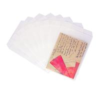 Quotidian White Flat Large Glassine Paper Bags Envelope 5 1/2" x 7 3/4" (14 x 19.7cm) Pack of 100 - Gifts Bread Invitations Treat Christmas Decorative