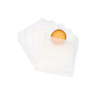 Quotidian White Flat Mini Square Glassine Paper Bags Envelope 3" x 3" (8 x 8cm) Pack of 100 - Snacks Chocolate Buffet Craft Supplies Party Favor