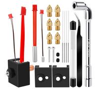 QUOTRE 35Pcs Ender-3 S1 Hotend Kit, High-Temperature Dual-Metal Throat Upgrade 3D Printer Parts Compatible with Ender-3 S1, Ender-3 S1 Pro, Ender-3 S1 Plus, CR-10 Smart Pro, Sprite Extruder