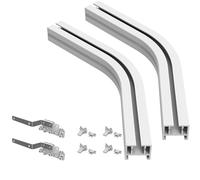 QUOYA QL600/AT5810 Smart Electric Curtain Track- Aluminium 135 degree bend set (2x 135 degree bend set with installation accessories) (NOTE: DOES NOT WORK WITH QL500 model)