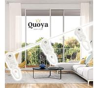 QUOYA Smart Electric Curtain Track- S Wave Ripple Curtain Runners (Gilders) (For MODEL AT5810 and QL600 ONLY) (Suitable for track up to 3 metres)
