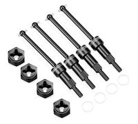 QUPA AM STORE Front Rear Drive Shafts Set for Arrma 1/14 1/16 Mojave Grom (Black)