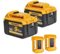 QUPERR 2Pack DCB184 9.0Ah XR Replacement for DeWalt 18V Battery
