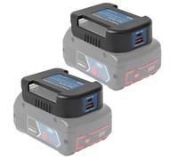 QUPERR Battery Charger, 18V Dual USB Type-C PD Adapter Compatible with Bosch Professional GBA Batteries
