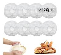 QUPIVA 120pcs Elastic Bowl Covers for Bread Proofing, Clear Plastic, PE Material, Compatible with All Size Bowls, Reusable Bread Covers