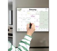 Qupuce Magnetic Calendar for Fridge 2026 2027 A4, Magnet Fridge Calendar 2026/27 - Jan. 26 to Jun. 27 Wall Calendar Palnner - Monthly Magnetic Fridge Planner