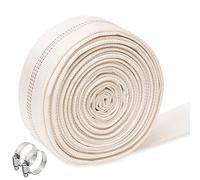 QuQuyi 1.25" x 30 FT Heavy Duty Reinforced PVC Swimming Pool Backwash Hose, General Purpose Lay-Flat Water Discharge pipe for Water Transfer Applications, White