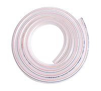 QuQuyi 1'' ID x 1-1/4'' OD Soft Braided PVC Tubing, Clear Flexible PVC Pipe Tube Vinyl Hose Water Oil Winter antifreeze & Soft for Four Seasons (10Ft length)