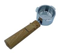 QUR 51mm Bottomless Coffee Portafilter, Espresso Portafilter with Filter Basket for Professional Coffee Maker Machine B