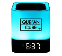 Qur’an CubeⓇ Portable Digital Quran Speaker LED Multi-coloured Touch Lamp, Bluetooth, AUX, ALARM, 7 Different Recitations Of The Full Quran &Beautiful Nasheeds